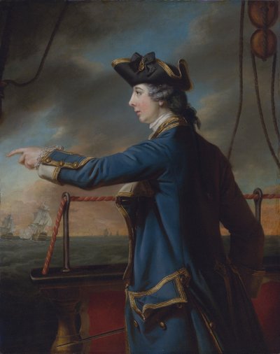 Edward Knowles (1742-1762), capitán del HMS Peregrine de Francis Cotes